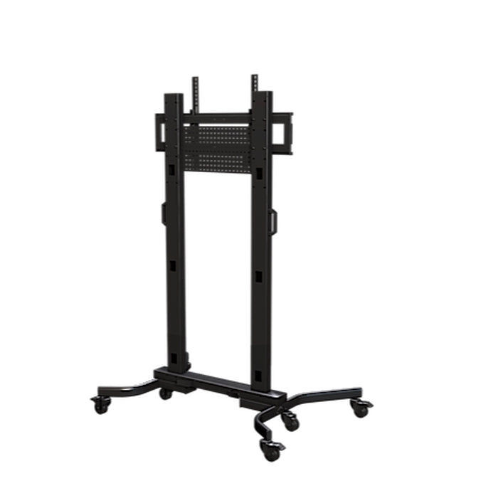 Heavy duty mobile cart with back panel and cover for displays from 50'' - 90''